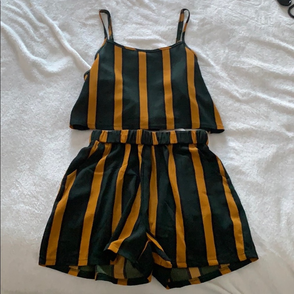 Matching set crop tank